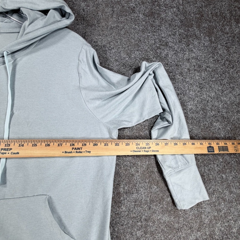 Fabletics Full Zip Hoodie Womens L Light Blue Modern Lightweight Comfort Stretch - Picture 16 of 16
